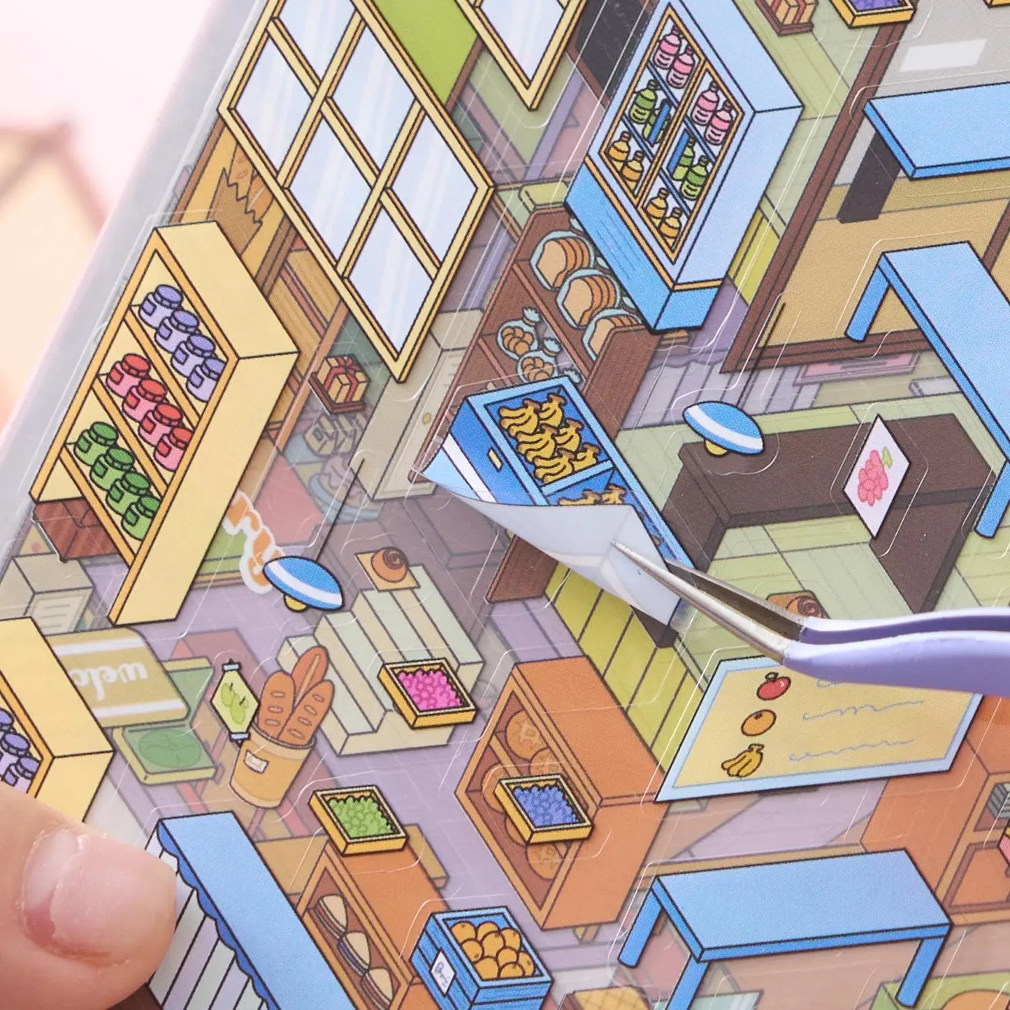 Sunny Town 3D sticker