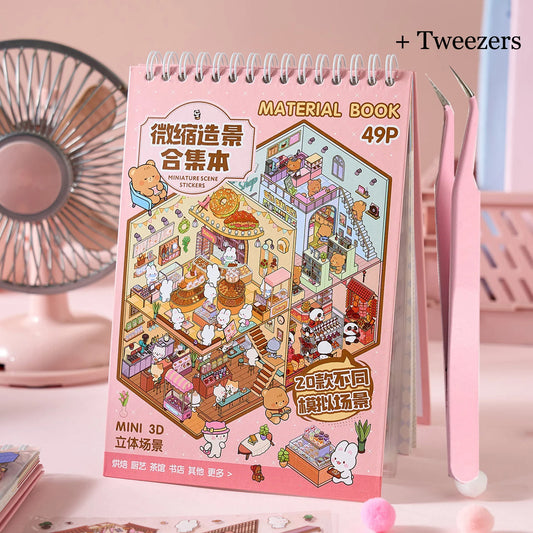 Sunny Town 3D sticker